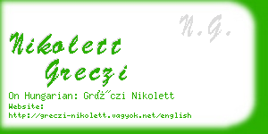 nikolett greczi business card